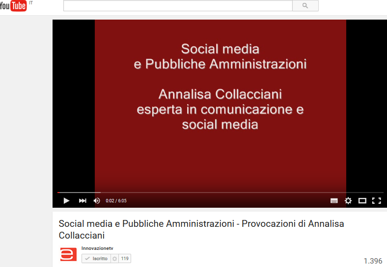 Video-provocazione: Social media e Pubbliche Amministrazioni